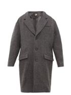 Matchesfashion.com Isabel Marant - Stanton Wool Blend Overcoat - Mens - Grey
