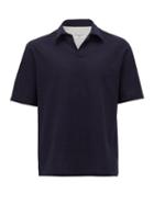 Matchesfashion.com Officine Gnrale - Yann Cotton-seersucker Shirt - Mens - Navy