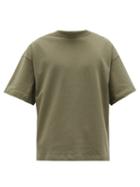 Matchesfashion.com Raey - Oversized Cotton-piqu T-shirt - Mens - Khaki
