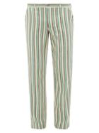 Matchesfashion.com Marrakshi Life - Striped Cotton-blend Trousers - Mens - Cream Multi