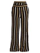 Ace & Jig Dancin Striped Textured-cotton Wide-leg Trousers
