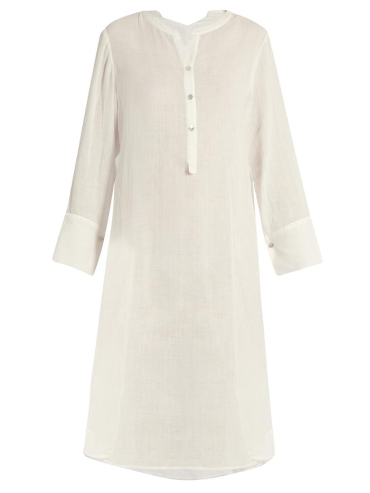 Loup Charmant Algiers Half-button Cotton Tunic Dress