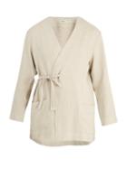 Matchesfashion.com Commas - Tie Side Linen Robe - Mens - Beige