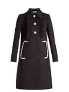 Miu Miu Lace-trimmed Twill Coat