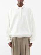 The Row - Corzas Cotton-terry Polo Sweatshirt - Womens - Ivory