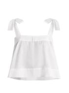 Matchesfashion.com Wiggy Kit - Bow Detail Cotton Cami Top - Womens - White