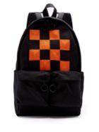 Off-white Check Embroidered Cotton-canvas Backpack