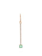 Irene Neuwirth Diamond, Emerald & Rose-gold Earring