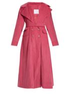 Matchesfashion.com Art School - Euphoria Corduroy Trench Coat - Womens - Pink