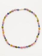 Jia Jia - Arizona Candy Sapphire & 14kt Gold Necklace - Womens - Rainbow