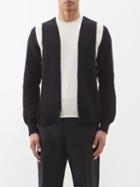 Alexander Mcqueen - Harness Trompe-l'ail Cotton Sweater - Mens - Black Ivory