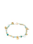 Matchesfashion.com Katerina Makriyianni - Pearl & Gemstone Gold-vermeil Bracelet - Womens - Blue Multi