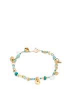 Matchesfashion.com Katerina Makriyianni - Pearl & Gemstone Gold-vermeil Bracelet - Womens - Blue Multi