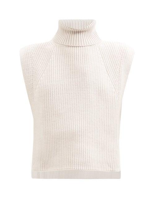 Isabel Marant Toile - Megan Roll-neck Merino-wool Sleeveless Sweater - Womens - Ivory