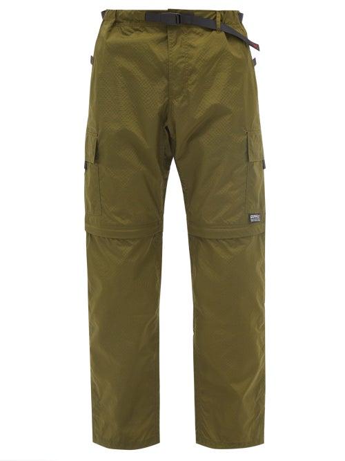 Gramicci - Zip-away Ripstop Cargo Trousers - Mens - Dark Green