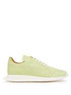 Matchesfashion.com Rick Owens - Leather Low Top Trainers - Mens - Yellow