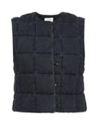 Lemaire - Quilted Denim Gilet - Womens - Denim