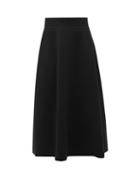 Matchesfashion.com The Row - Winoa Flared Stretch Knit Midi Skirt - Womens - Black