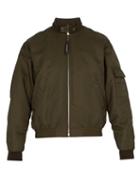 Matchesfashion.com Burberry - Moseley Check Lined Nylon Bomber Jacket - Mens - Green
