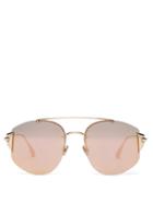 Matchesfashion.com Dior Eyewear - Diorstronger Sunglasses - Womens - Gold