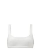 Matchesfashion.com Matteau - Nineties Scoop-neck Bikini Top - Womens - White