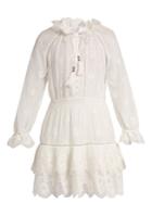 Zimmermann Tulsi Broderie-anglaise Cotton-blend Dress
