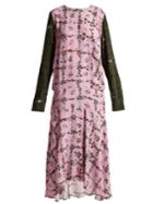 Preen Line Rowen Vine And Floral-print Crepe Dress