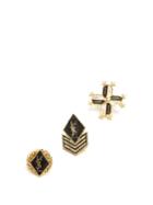 Saint Laurent Set Of Three Army Brooches