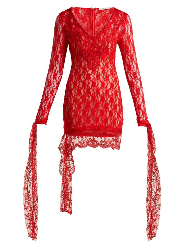 Christopher Kane Draped Lace Dress