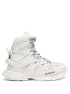 Matchesfashion.com Balenciaga - Track Hike Panelled Faux-leather Boots - Mens - White