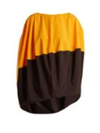 Matchesfashion.com Marni - Bi Colour Cotton Poplin Top - Womens - Orange Multi