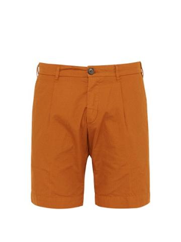 Matchesfashion.com J.w. Brine - Brody Checked Cotton Shorts - Mens - Tan
