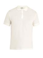 Éditions M.r Short-sleeved Knitted Cotton Polo Shirt