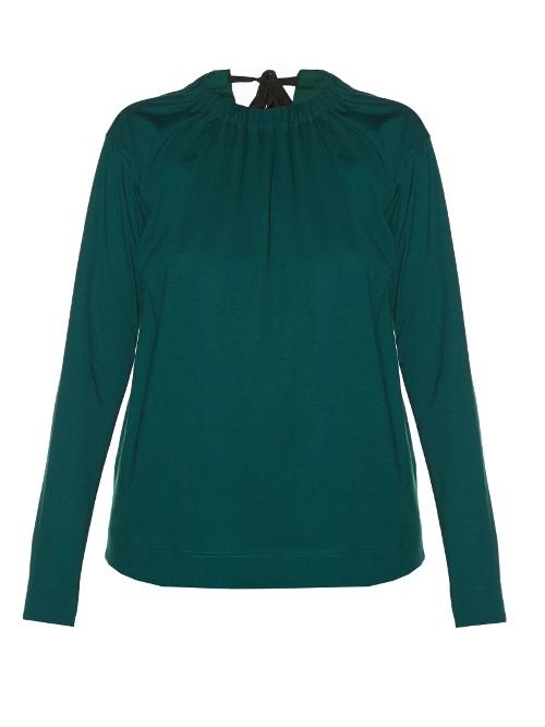 Marni Tie-back Jersey Blouse
