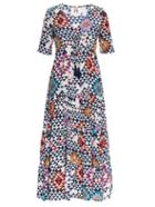 Figue Kalila Kaleidoscope-print Silk Dress