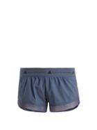 Matchesfashion.com Adidas By Stella Mccartney - Run Adizero Shorts - Womens - Blue Multi