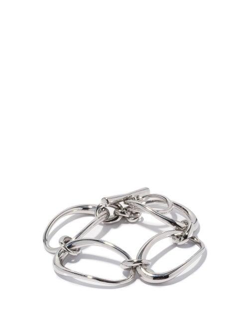 Matchesfashion.com Charlotte Chesnais - Turtle Rhodium-plated Sterling-silver Bracelet - Womens - Silver