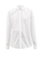 Saint Laurent - Point-collar Cotton-poplin Shirt - Womens - White