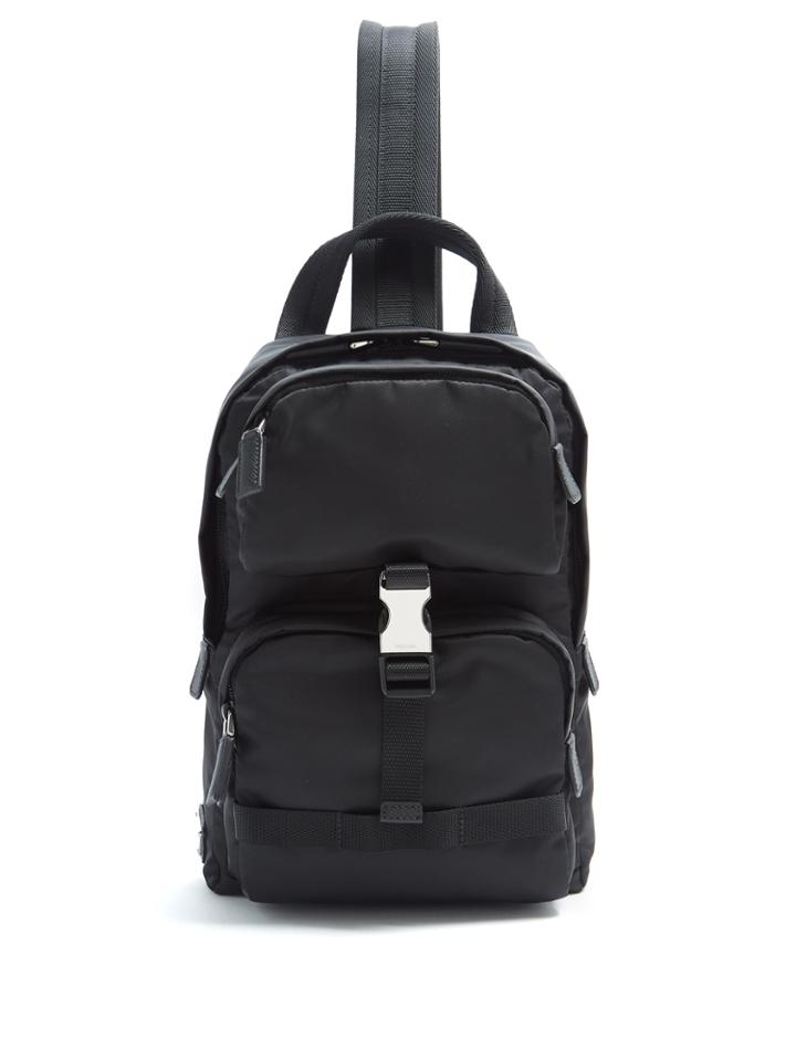 Prada Single-strap Nylon Backpack