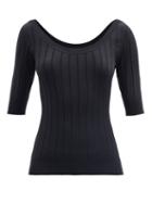 Matchesfashion.com The Row - Colombe Ribbed Wool-blend Sweater - Womens - Black