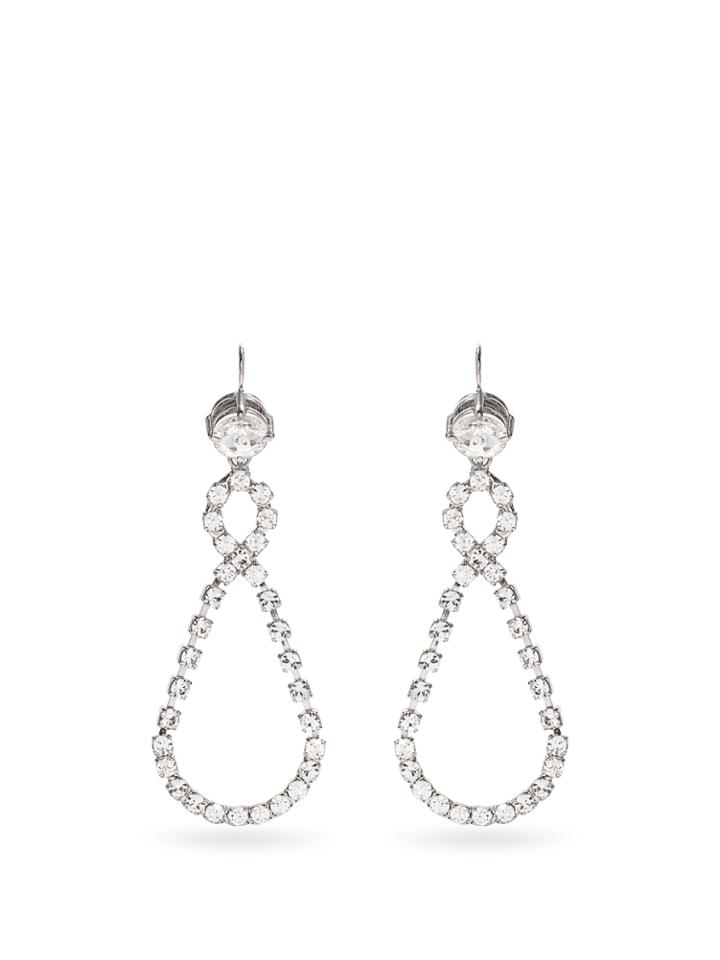 Miu Miu Crystal-encrusted Drop Earrings