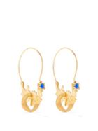 Chopova Lowena - Crystal Gold-plated Silver Earrings - Womens - Gold