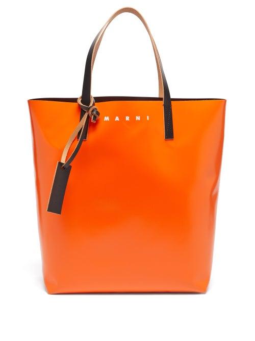 Marni - Tribeca Bi-colour Pvc Tote Bag - Mens - Orange