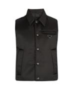 Matchesfashion.com Prada - Point Collar Quilted Down Gilet - Mens - Black