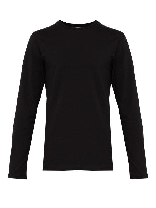 Matchesfashion.com Jil Sander - Crew Neck Stretch Cotton T Shirt - Mens - Black