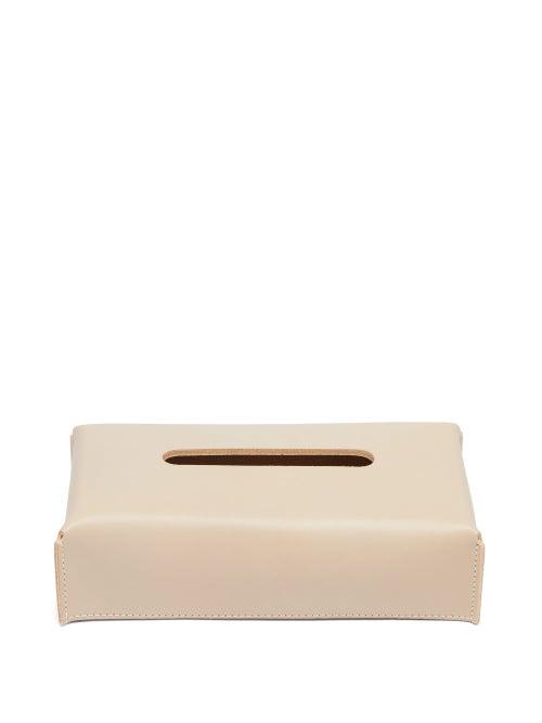 Matchesfashion.com Rabitti 1969 - Amsterdam Leather Tissue Box - Cream