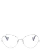 Matchesfashion.com Loewe - Round Metal Glasses - Womens - Silver