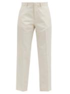Matchesfashion.com A.p.c. - Raphaelle Cropped Cotton-blend Gabardine Trousers - Womens - Ivory