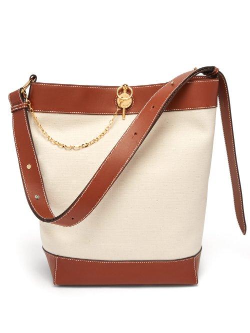 Matchesfashion.com Jw Anderson - Leather Trimmed Canvas Tote - Mens - White