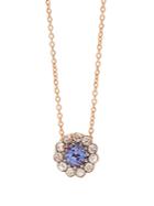 Selim Mouzannar Diamond, Tanzanite & Pink-gold Beirut Necklace